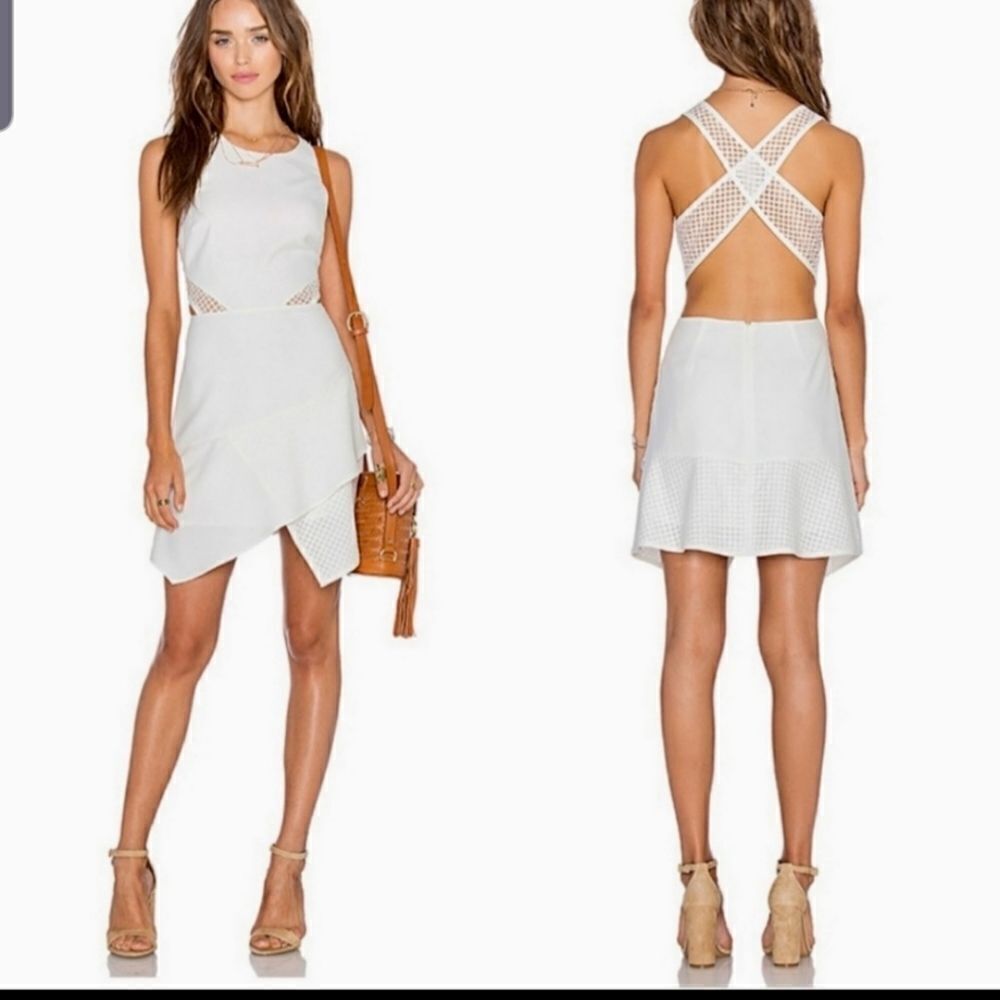 NWT NBD connected ivory dress  sz small